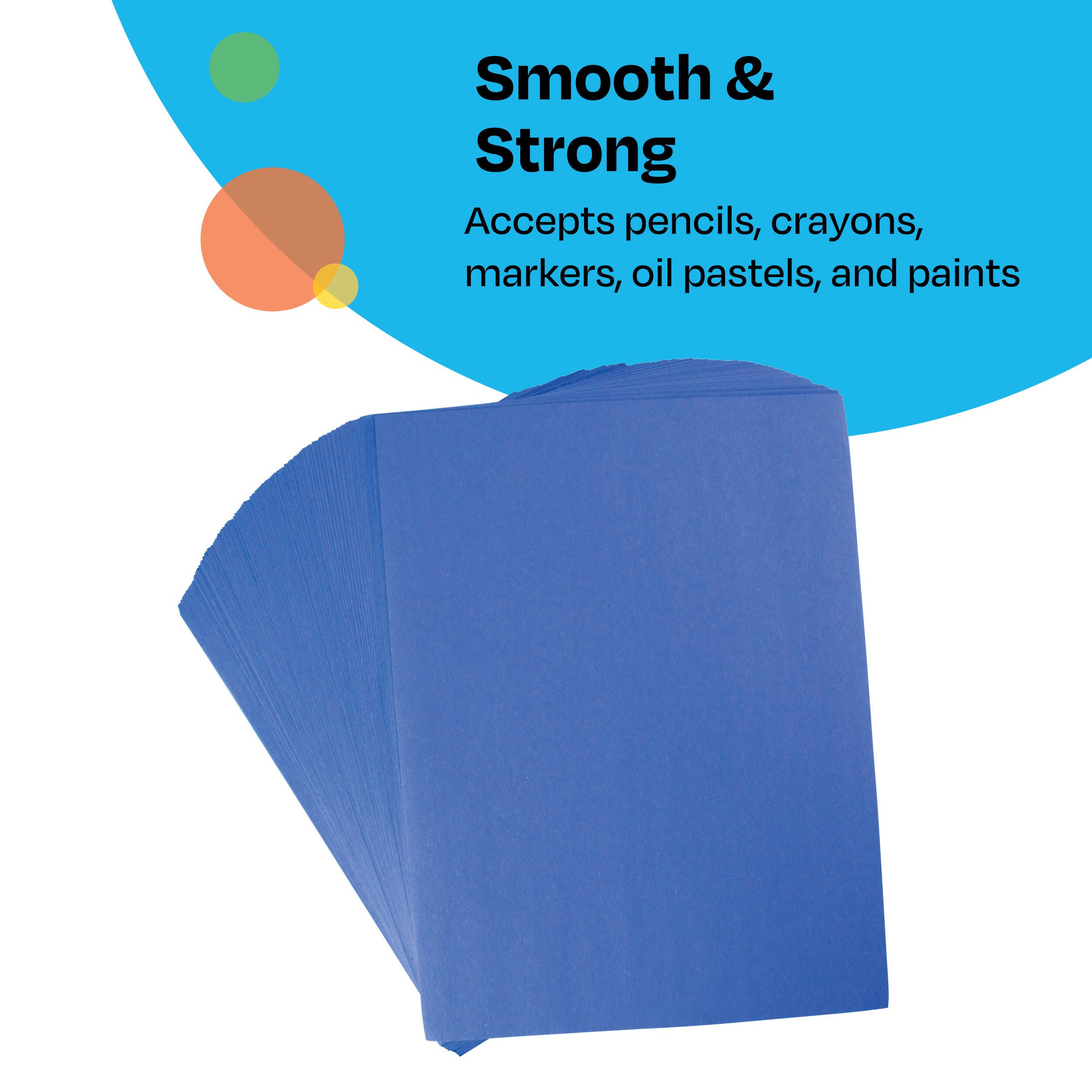 Childcraft Construction Paper, 9x12 Inches, Blue, 500 Sheets